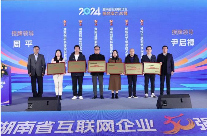 hth会体会体育连续三年上榜：获评2024年湖南省互联网企业综合实力30强